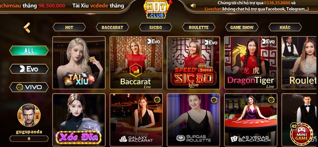 Các tính năng nổi bật của Hit Club